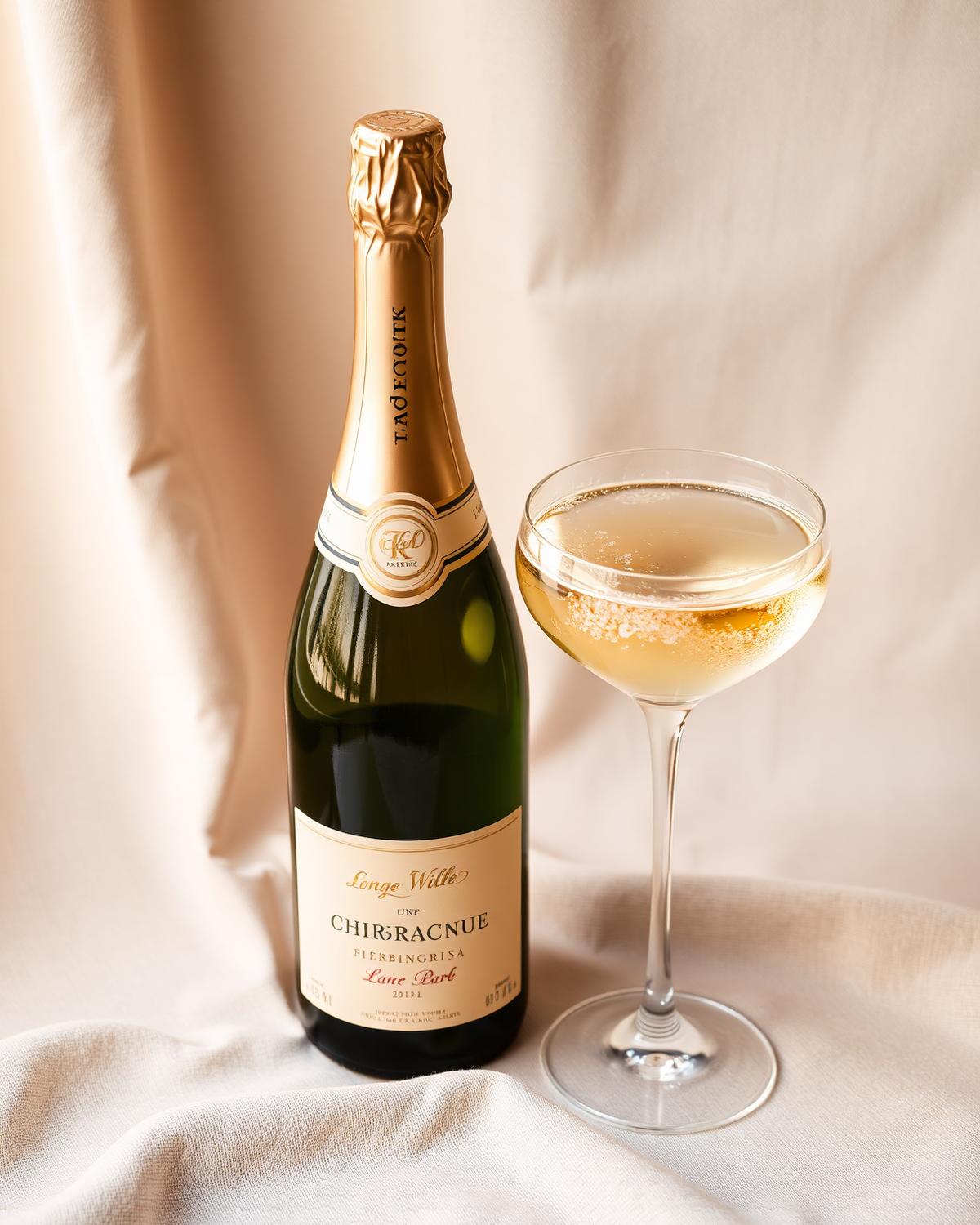 Bouteille de French Bloom Le Blanc, vin effervescent sans alcool